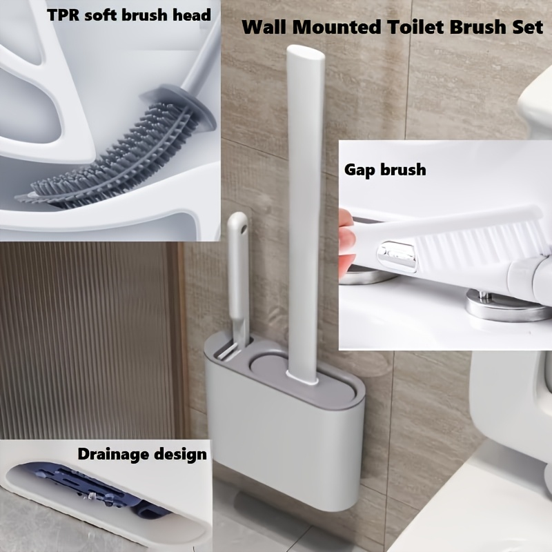 Wall Mount Toilet Brush Set, M - Home Bathroom Organizer recension och pris