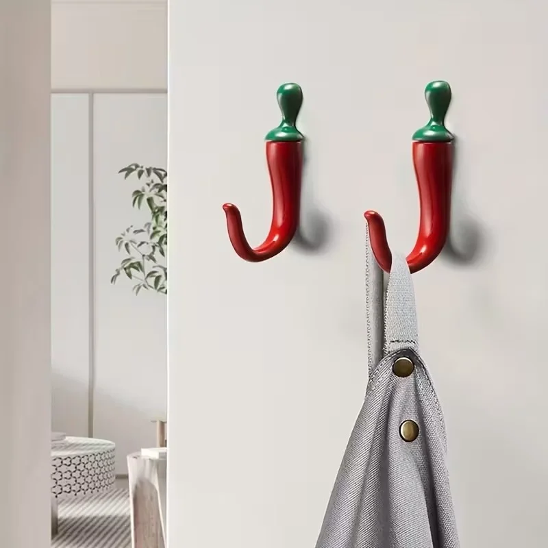 10PC Pepper Shaped Wall Hooks  - Home Bathroom Organizer recension och pris